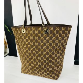 グッチ(Gucci)の『美品』GUCCI グッチ GGキャンバス トートバッグ ブラウン系(トートバッグ)