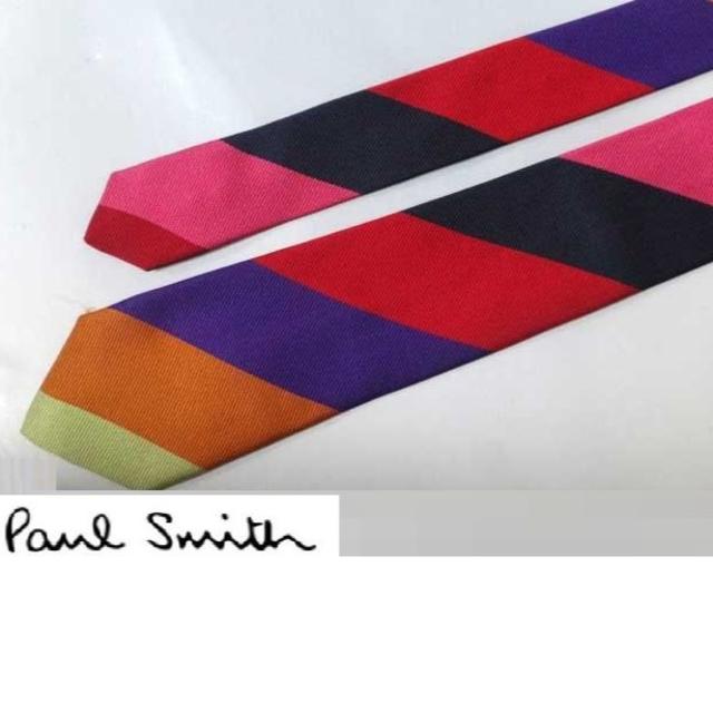 Paul Smith(ポールスミス)の最高級★ポールスミスコレクション★パーティーカラーマルチストライプネクタイ★ メンズのファッション小物(ネクタイ)の商品写真