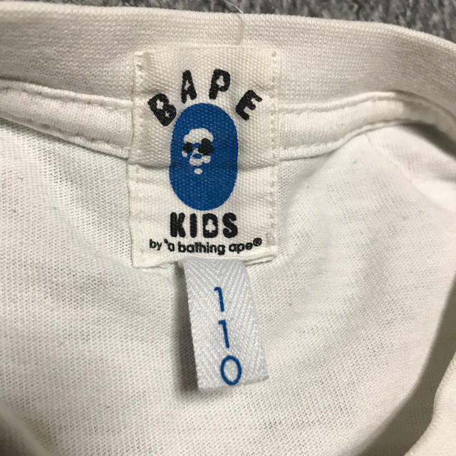 A BATHING APE(アベイシングエイプ)のBAPE KIDS  ベイプキッズ 110 tシャツ キッズ/ベビー/マタニティのキッズ服男の子用(90cm~)(Tシャツ/カットソー)の商品写真