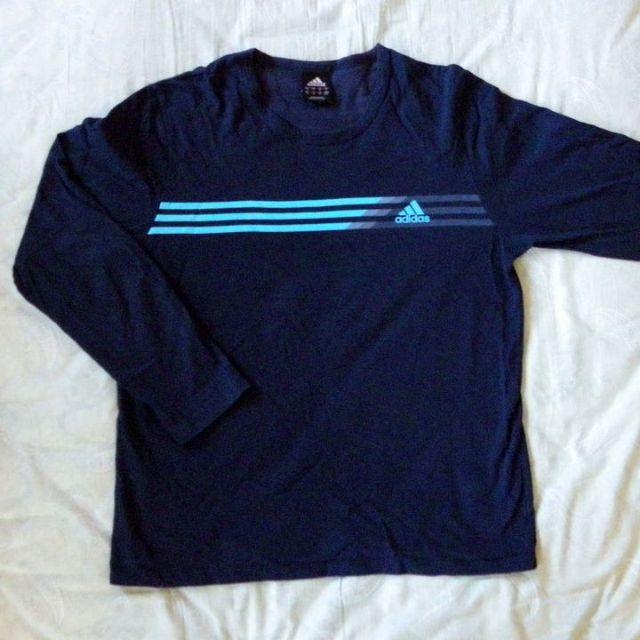 adidas(アディダス)の特別値下げ：アディダス 長袖Tシャツ　紺【中古】 メンズのトップス(Tシャツ/カットソー(七分/長袖))の商品写真