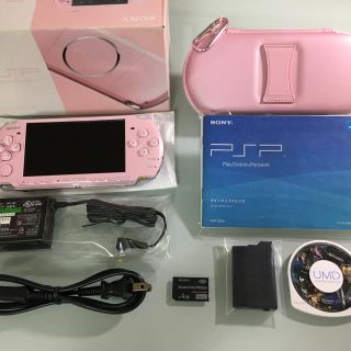 プレイステーションポータブル(PlayStation Portable)の松ぼっくり様 専用PSP-3000 ブロッサムピンク とラディアントレッド(携帯用ゲーム機本体)