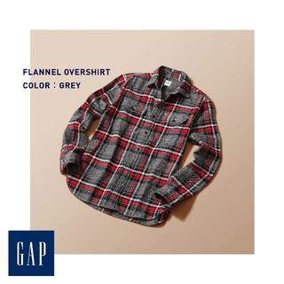 ギャップ(GAP)の【セール‼️】GAP　ツイルフランネルスタンダードフィットシャツ　"XL"(シャツ)
