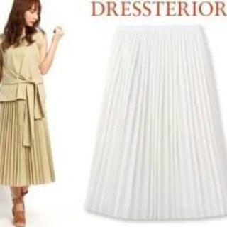 ☆新品DRESSESTERIORシフォンプリーツスカート.サテン