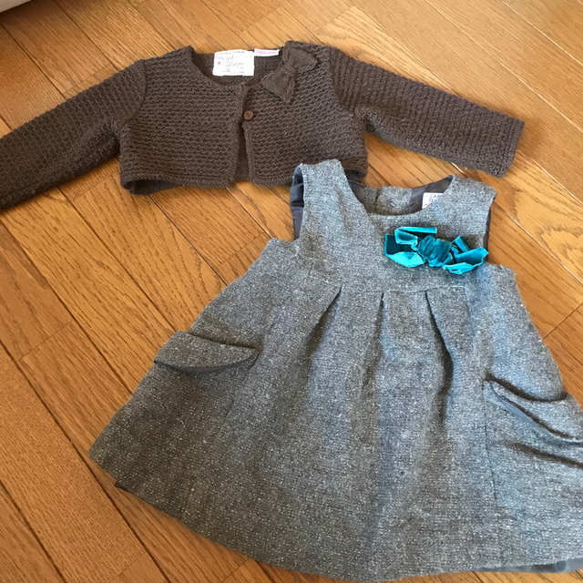 ZARA KIDS(ザラキッズ)のZARA baby ウールワンピース 74㎝ 2点 セット  キッズ/ベビー/マタニティのベビー服(~85cm)(ワンピース)の商品写真