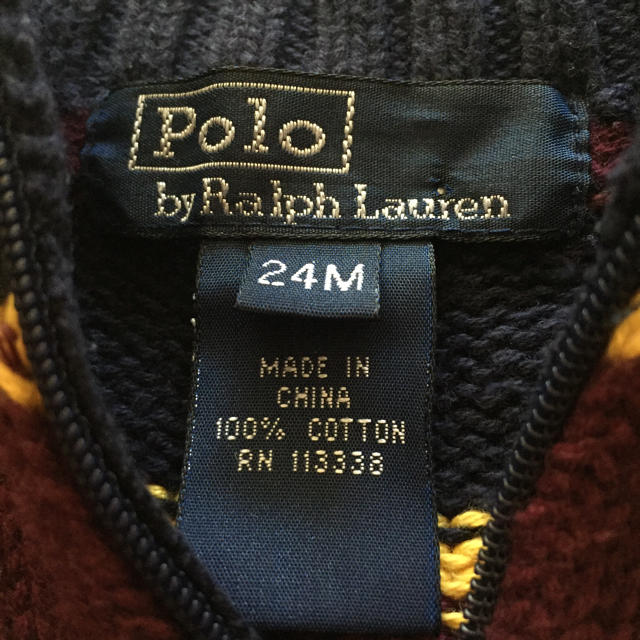 Ralph Lauren(ラルフローレン)の綿ニット24M キッズ/ベビー/マタニティのベビー服(~85cm)(ニット/セーター)の商品写真