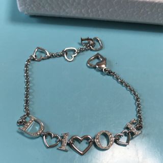 Christian Dior  ブレスレット ロゴ ハート シルバー