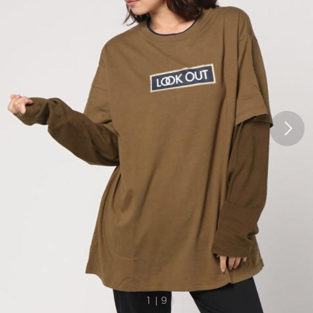 moussy(マウジー)のmoussy 長袖 ロングtシャツ   レディースのトップス(Tシャツ(長袖/七分))の商品写真