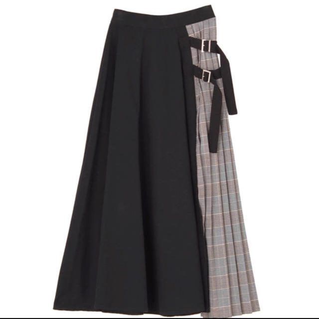 MURUA(ムルーア)のサイドベルトフレアマキシスカート レディースのスカート(ロングスカート)の商品写真