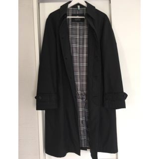 バーバリーブラックレーベル(BURBERRY BLACK LABEL)の【Burberry】バーバリーブラックレーベル コート Lサイズ ブラック 黒(トレンチコート)