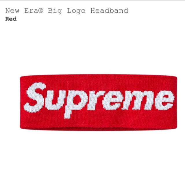 Supreme headband new era ヘアバンド big logo