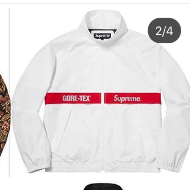注目の Supreme - S 白 jacket gore-tex Supreme ナイロンジャケット