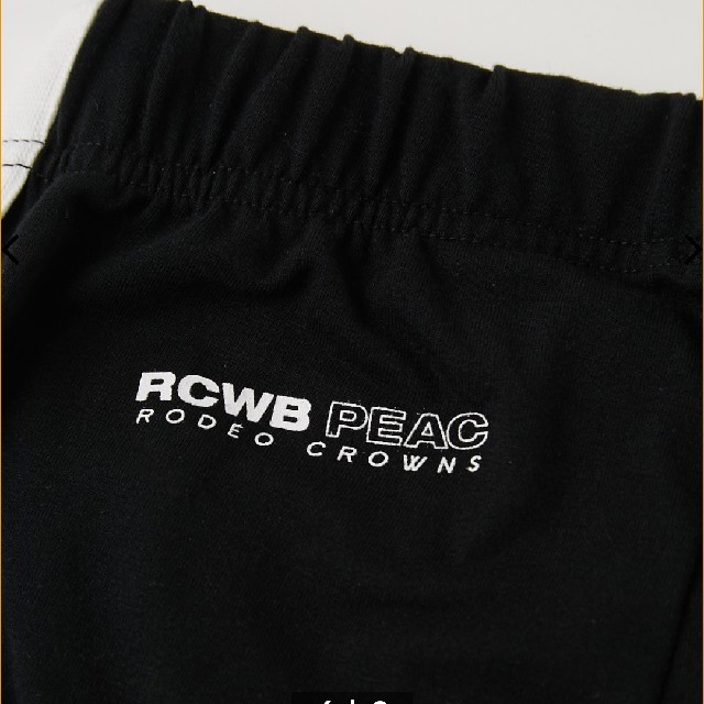 RODEO CROWNS WIDE BOWL(ロデオクラウンズワイドボウル)の今季PEACラインレギンス ブラック フリーサイズ ロデオクラウンズワイドボウル レディースのレッグウェア(レギンス/スパッツ)の商品写真
