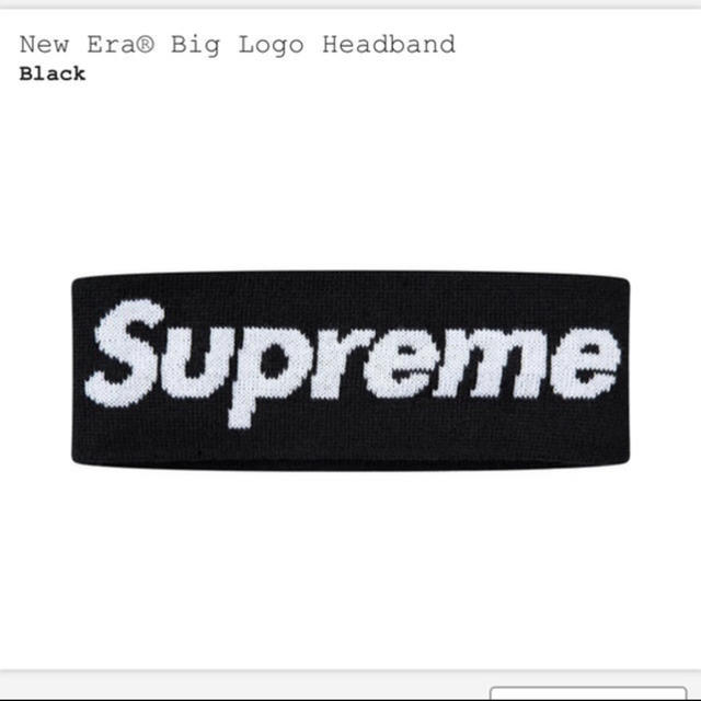 supreme new era big logo headbandメンズ