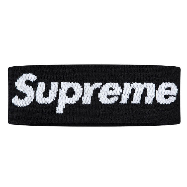 Supreme New Era Big Logo Headband Black