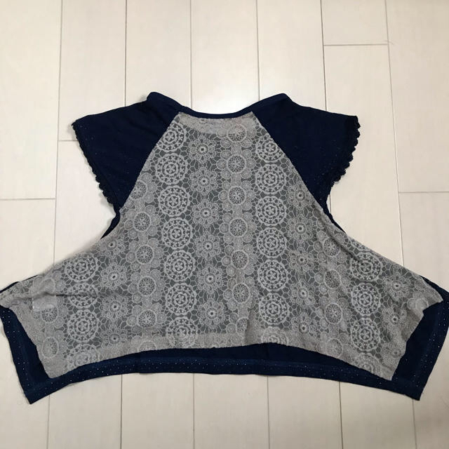 ANNA SUI mini(アナスイミニ)のアナスイミニバッグレースTシャツ キッズ/ベビー/マタニティのキッズ服女の子用(90cm~)(Tシャツ/カットソー)の商品写真