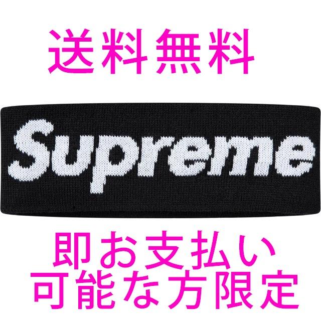 帽子Supreme New Era Big Logo Headband black