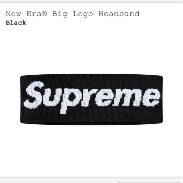 その他supreme head band black big box logo