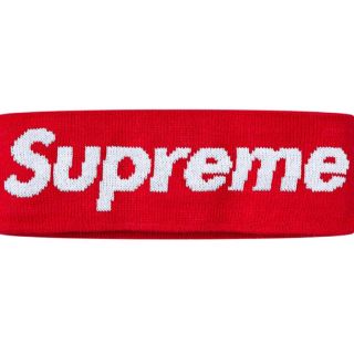 supreme New Era Big Logo Headband red(その他)