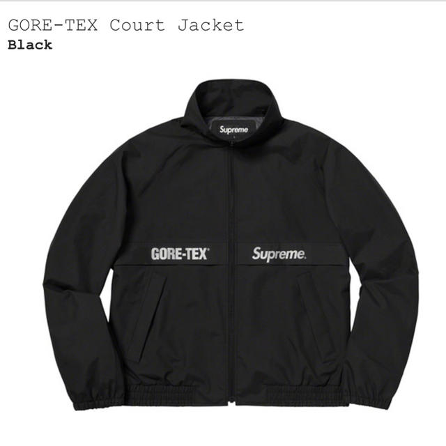 【激安大特価！】 Supreme - 送料込 黒M GORE-TEX Court Jacket ナイロンジャケット