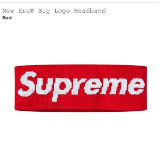 シュプリーム(Supreme)のsupreme New Era Big Logo Headband red 赤(その他)