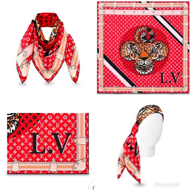 LOUIS VUITTON(ルイヴィトン)の【完売♡】高畑充希★  アニマル・カレ  スカーフ/ショール  レオパード   レディースのファッション小物(バンダナ/スカーフ)の商品写真