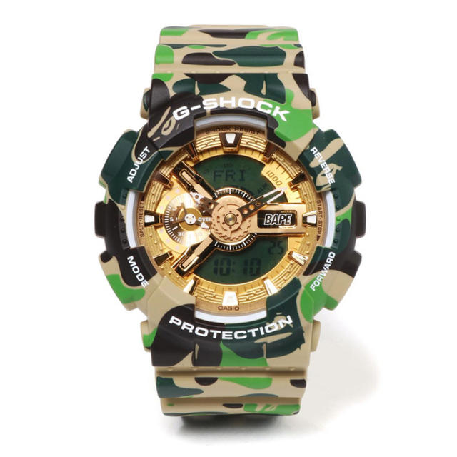 A BATHING APE(アベイシングエイプ)の値下げ BAPE G-SHOCK GA-110 25th Anniversary メンズの時計(腕時計(デジタル))の商品写真