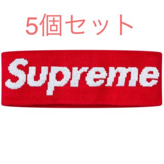 シュプリーム(Supreme)のSupreme NEW ERA Big Logo Headband RED 5個(その他)