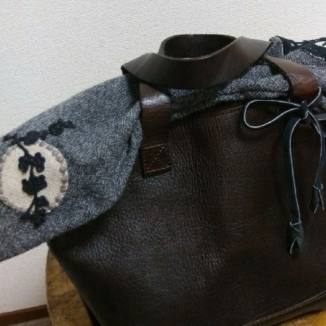 ミナペルホネンハンドメイドカゴバックカバー ハンドメイドのファッション小物(バッグ)の商品写真