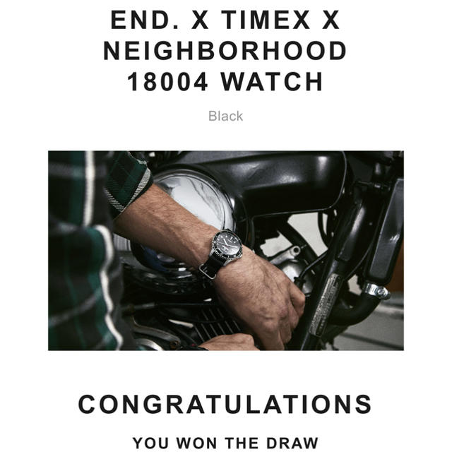 NEIGHBORHOOD(ネイバーフッド)のEND. TIMEX NEIGHBORHOOD 18004 WATCH メンズの時計(腕時計(アナログ))の商品写真