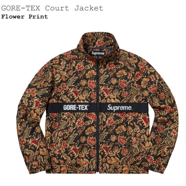 Supreme gore tex track jacket s flower