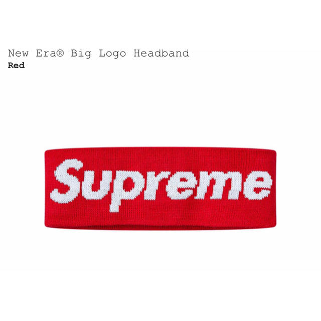 定番のお歳暮＆冬ギフト Supreme New Era® Big Logo Headband Red 帽子