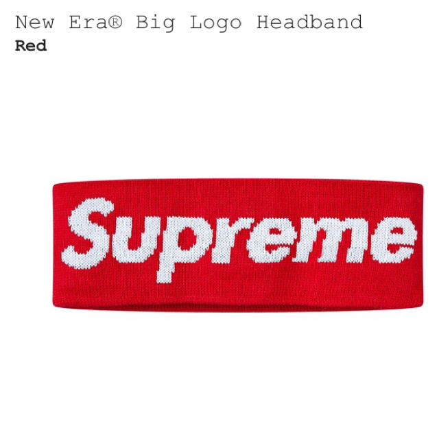 Supreme(シュプリーム)のSupreme new era big logo headband red メンズの帽子(その他)の商品写真