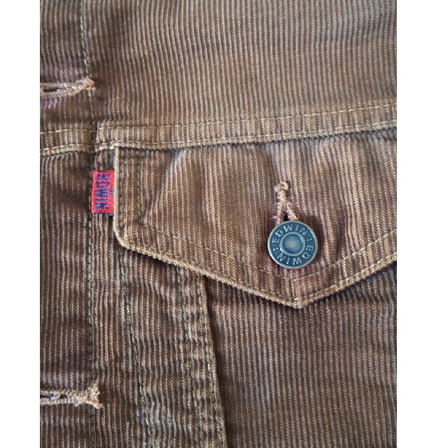 EDWIN(エドウィン)のコーデュロイジャケットEDWIN503ブラウン メンズのジャケット/アウター(Gジャン/デニムジャケット)の商品写真