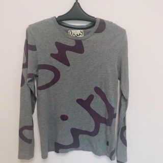 ポールスミス(Paul Smith)のPaul Smith グレーロンT  ロゴ総柄(Tシャツ/カットソー(七分/長袖))