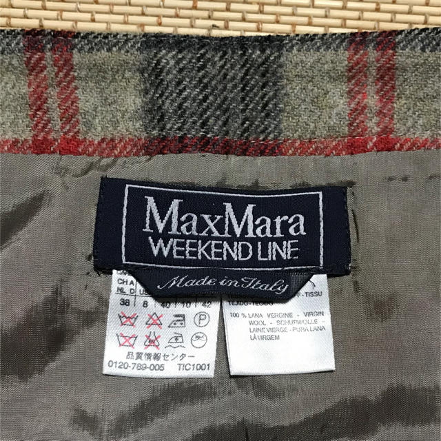 Max Mara(マックスマーラ)の【Max Mara】チェック 巻きスカート 38号 レディースのスカート(ミニスカート)の商品写真