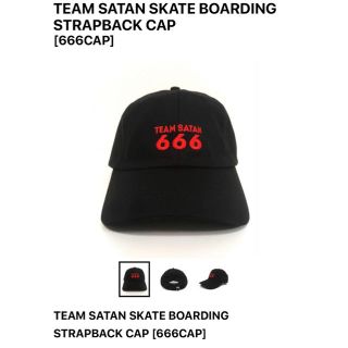 シックスシックスシックス(666)の新品未使用 TEAM SATAN チームサタン 666CAP(キャップ)