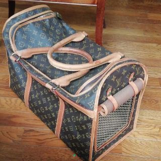 ルイヴィトン(LOUIS VUITTON)の希少品☆　ルイヴィトン　ペットキャリー　モノグラム　サックシャン50(かご/ケージ)