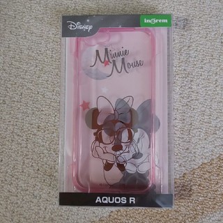 ディズニー(Disney)のAQUOS R　ディズニーハイブリッドケース【ミニー】(Androidケース)
