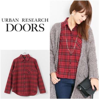 アーバンリサーチドアーズ(URBAN RESEARCH DOORS)の【新品】URBAN RESEARCH DOORS ネルチェックシャツ(シャツ/ブラウス(長袖/七分))