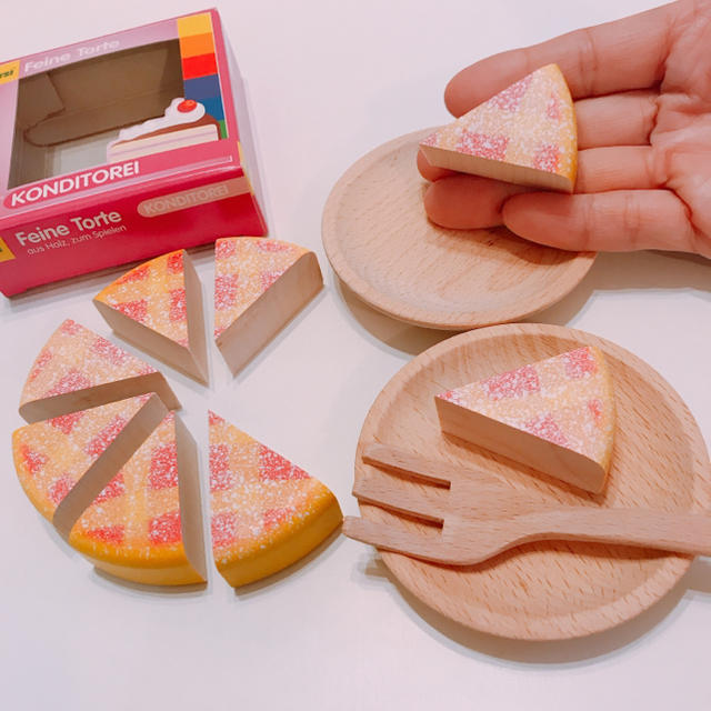 Erzi チェリーケーキ 木のおもちゃ 木のおままごと