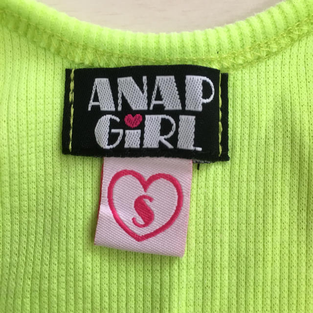 ANAP(アナップ)のANAPGIRL タンクトップ S☆ キッズ/ベビー/マタニティのキッズ服女の子用(90cm~)(Tシャツ/カットソー)の商品写真