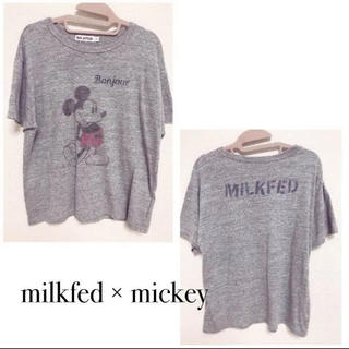 ミルクフェド(MILKFED.)の美品 milkfed × mickey 半袖(Tシャツ(半袖/袖なし))
