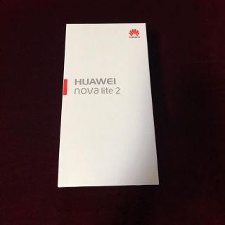 アンドロイド(ANDROID)の新品《HUAWEI》nova lite 2 SIMフリー ブラック(スマートフォン本体)