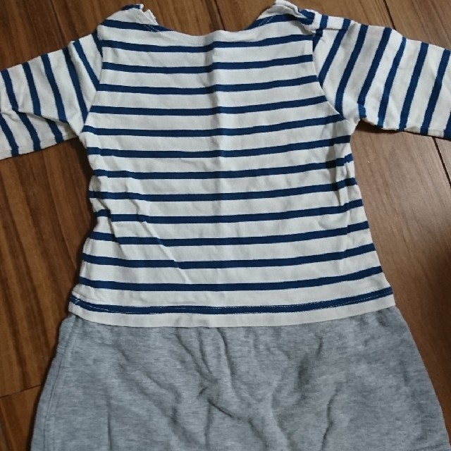 ベルメゾン(ベルメゾン)のベルメゾンボーダーチュニック キッズ/ベビー/マタニティのキッズ服女の子用(90cm~)(ワンピース)の商品写真