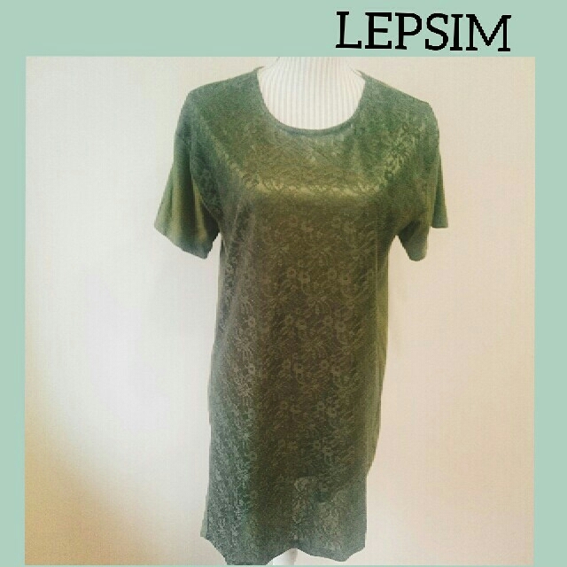 LEPSIM(レプシィム)のカーキー♥レース♥Tシャツ♥チュニック レディースのトップス(チュニック)の商品写真