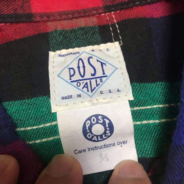 POST OVERALLS(ポストオーバーオールズ)のPOST O'ALLS ネルシャツ M メンズのトップス(シャツ)の商品写真