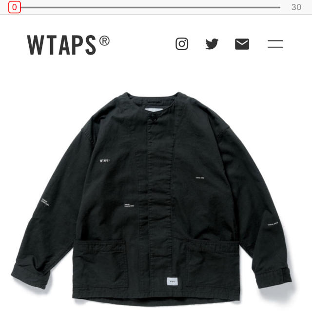 W)taps(ダブルタップス)の限界値下げ！WTAPS 18aw skit black メンズのジャケット/アウター(ノーカラージャケット)の商品写真