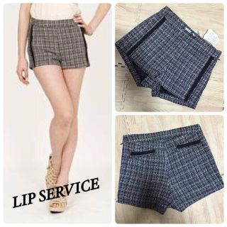 リップサービス(LIP SERVICE)のLIP SERVICE ツイードパンツ(ショートパンツ)