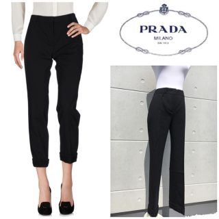 プラダ(PRADA)の定価10万円★新品★ PRADA【プラダ】ブラックパンツ ハイウエストパンツ(その他)