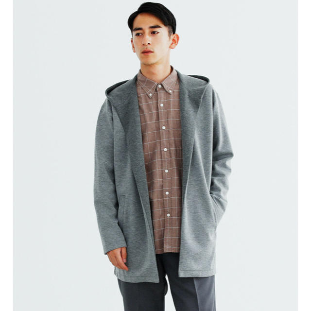 UNITED ARROWS green label relaxing(ユナイテッドアローズグリーンレーベルリラクシング)のgreen label relaxing ダブルフェイス フーディガン メンズのトップス(カーディガン)の商品写真